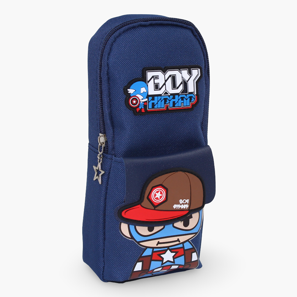 Captain America Pencil Case – Navy Blue