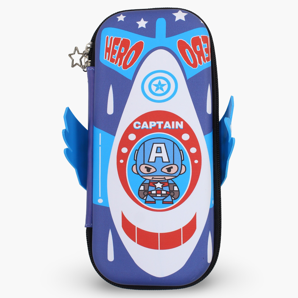 Captain America Pencil Case – Blue