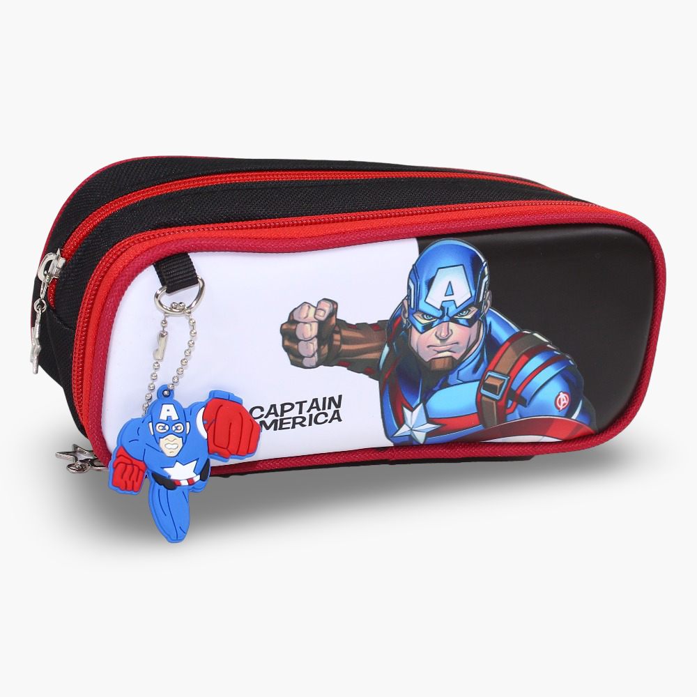 Captain America Pencil Case - Black