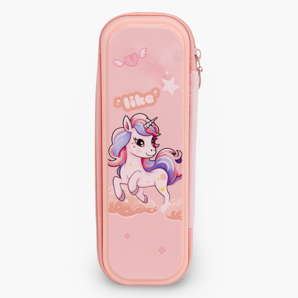 Unicorn Pencil Case - Salmon