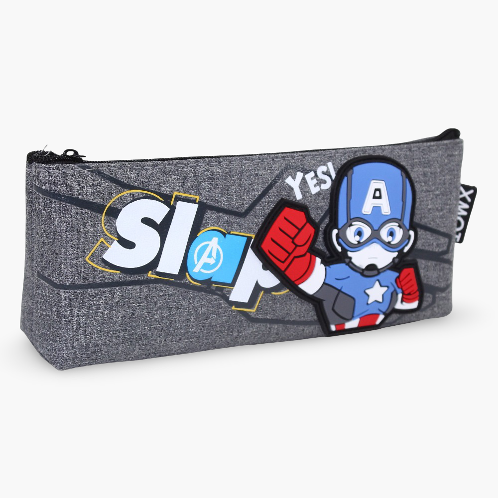 Captain America Pencil Case – Grey