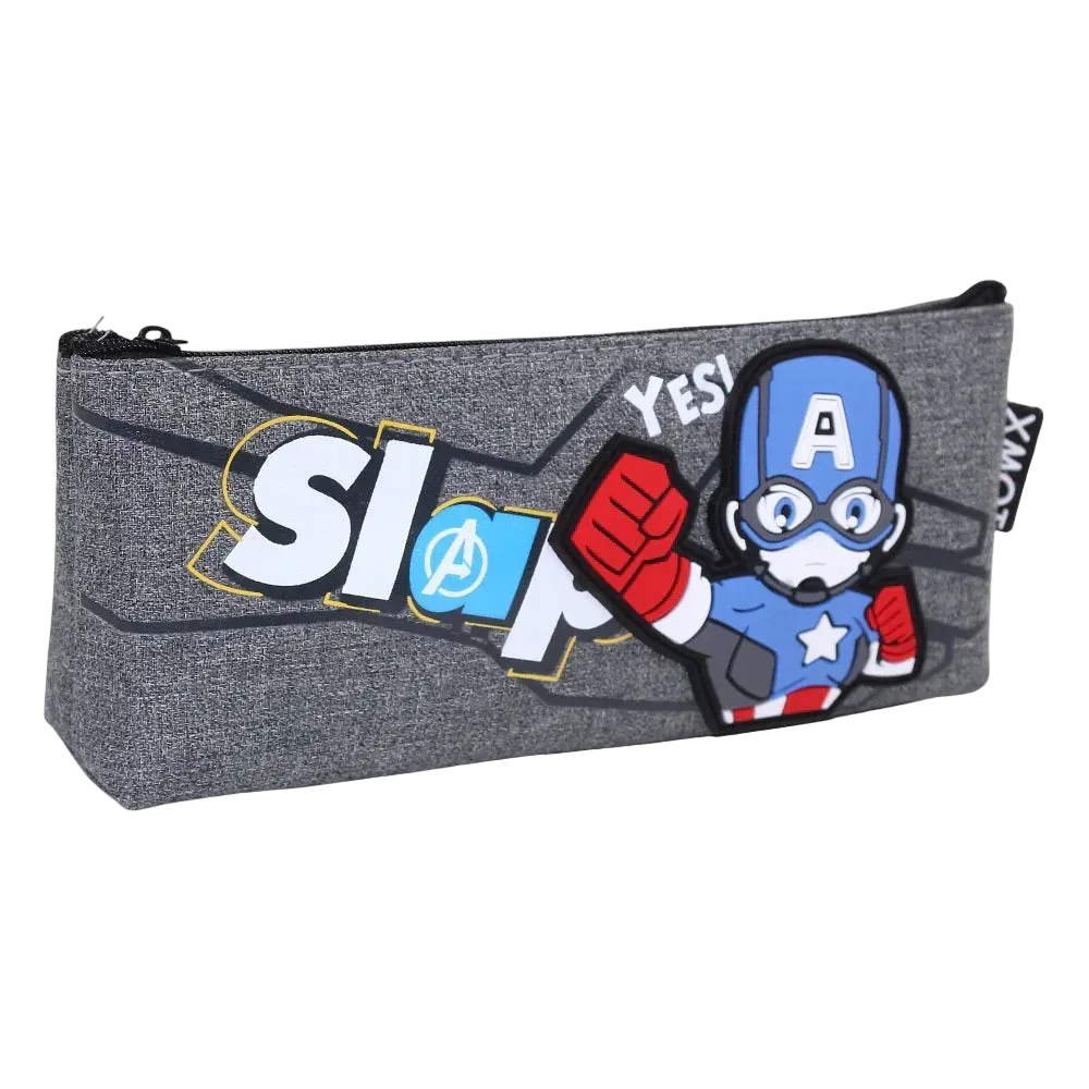 Captain America Pencil Case – Grey - School - Tokyo