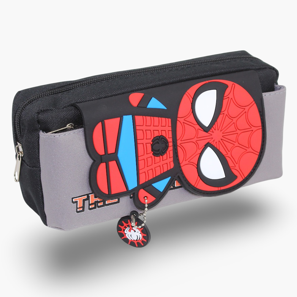 Spiderman Pencil Case – Black & Grey