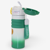 Stainless Steel Water Bottle – Space Explorer Design - Green