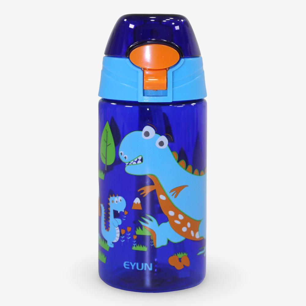 Plastic Water Bottle - Dino Design (450ml)