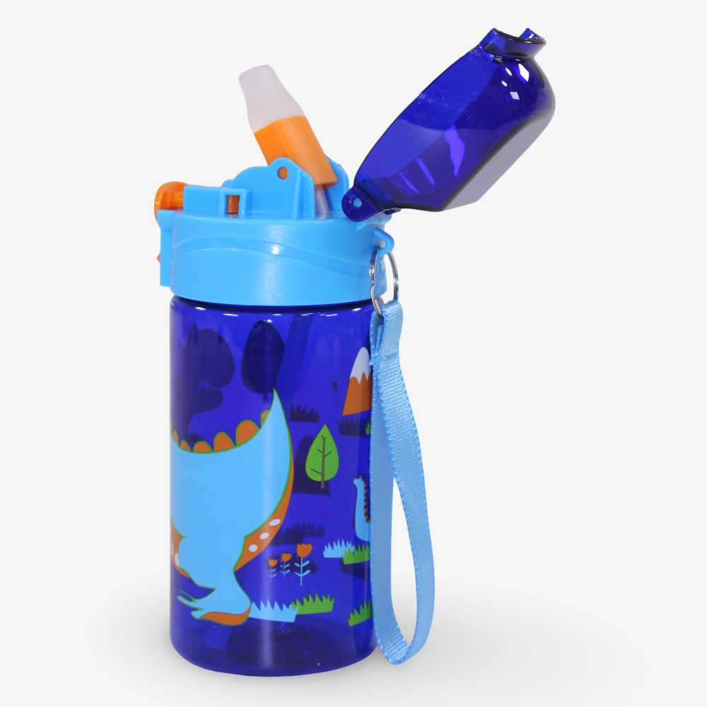 Plastic Water Bottle - Dino Design (450ml)