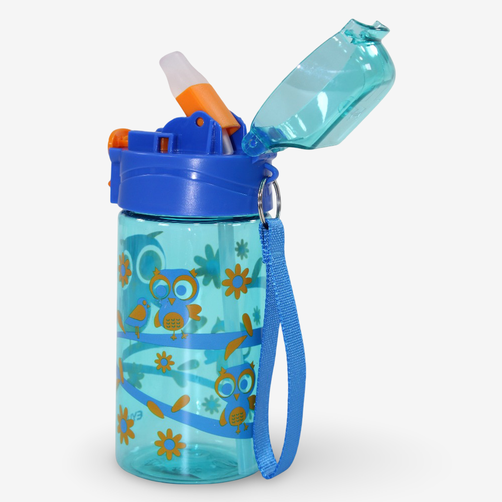 Plastic Water Bottle – Owl Design