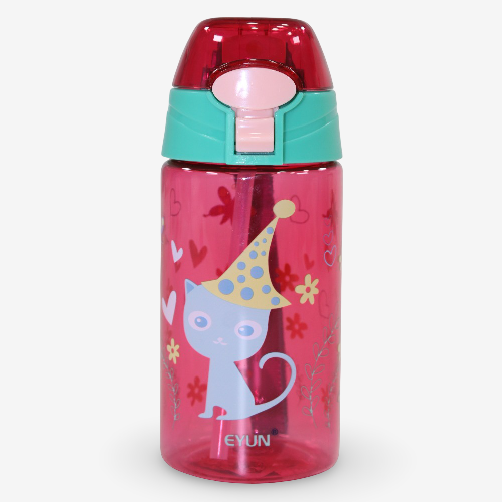 Plastic Water Bottle - Cats Theme (450ml)