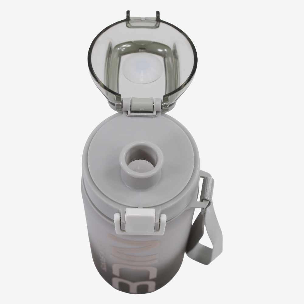 Plastic Water Bottle – Grey/Black (550ml)