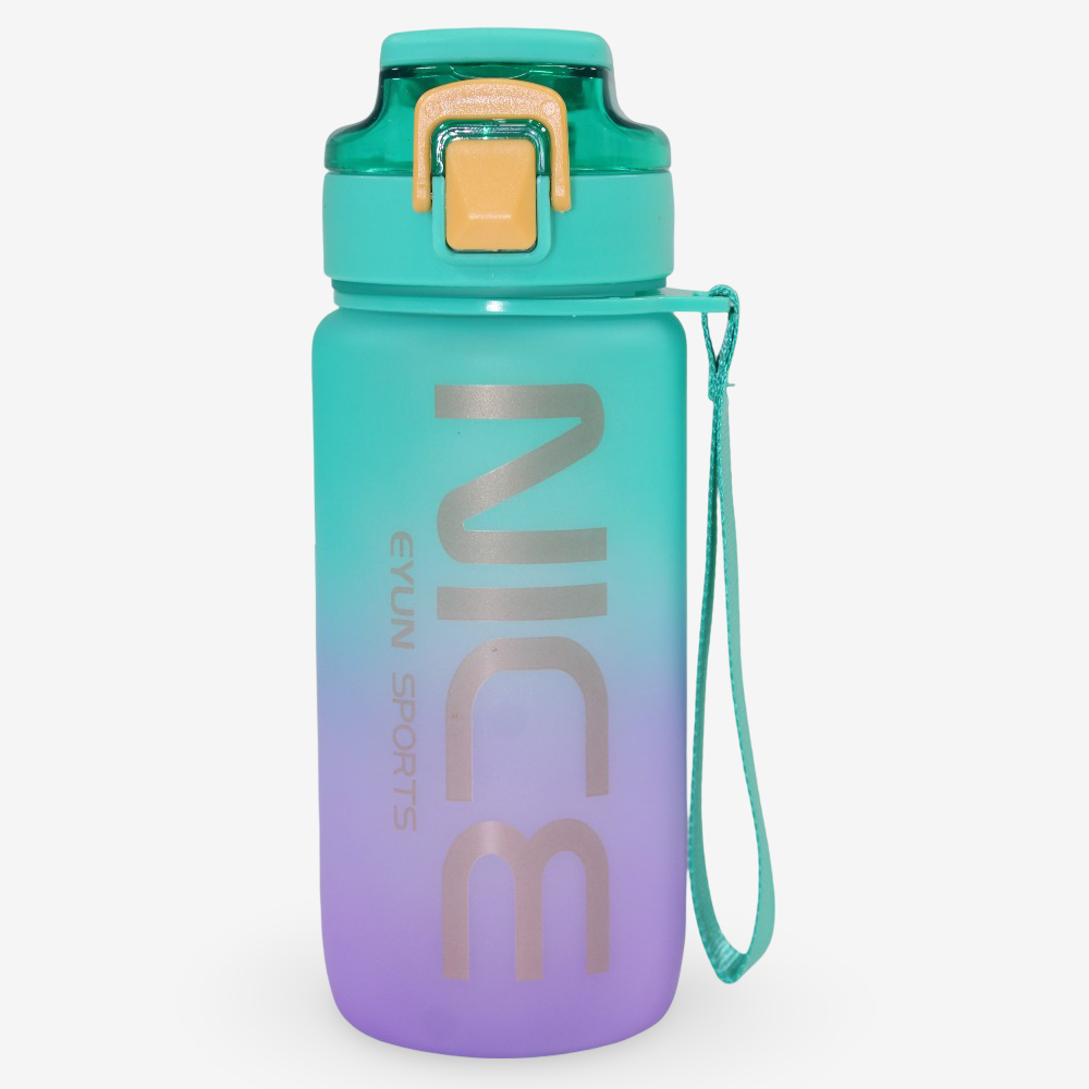 Plastic Water Bottle – Green/Purple (550ml)