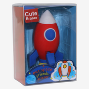 Rocket Shaped Eraser - Red/Blue