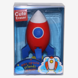 Rocket Shaped Eraser - Red/Blue