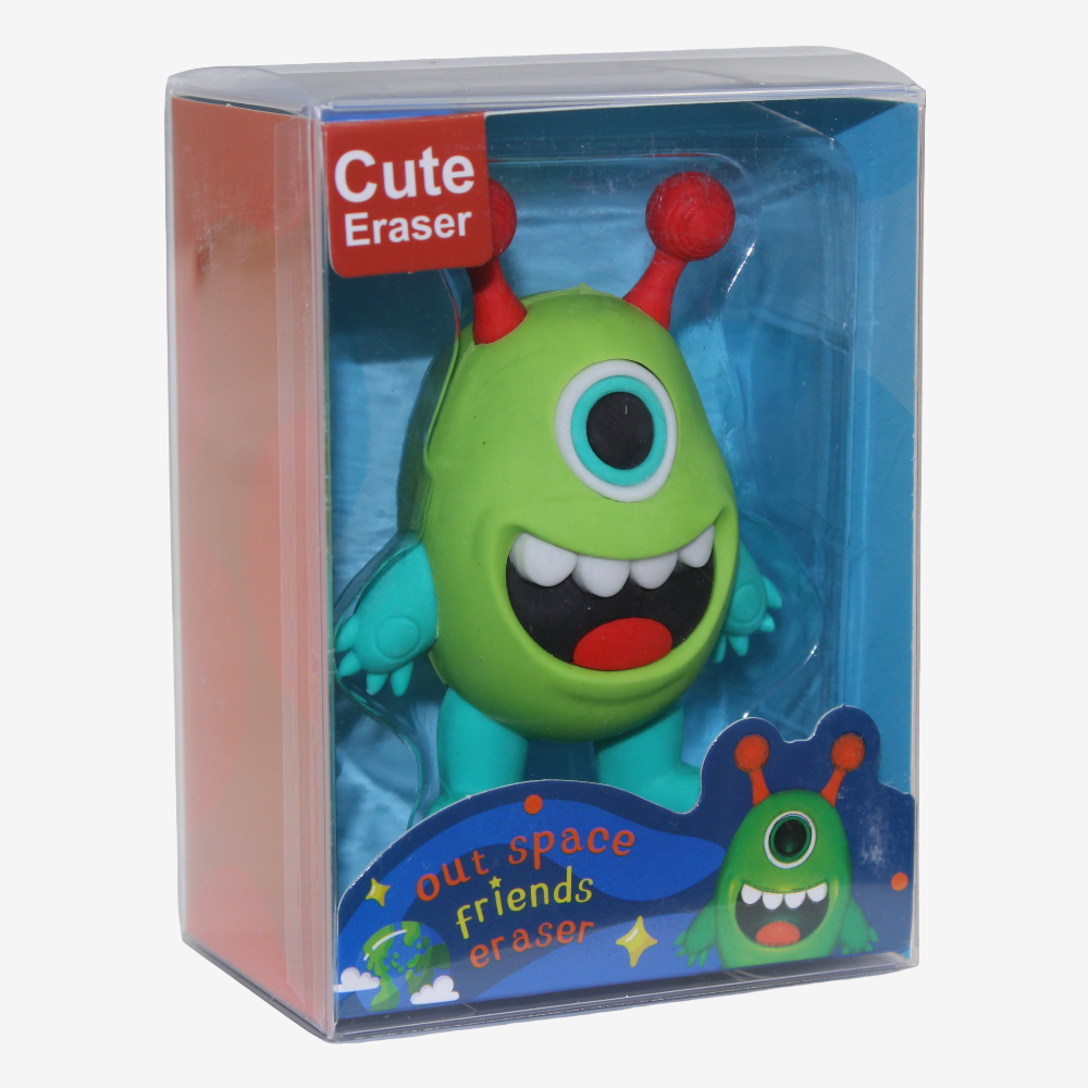 Monster Shaped Eraser – Green