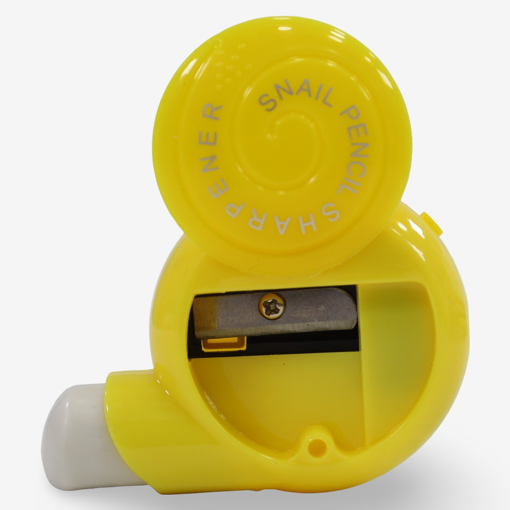 Snail Shaped Pencil Sharpener – Yellow
