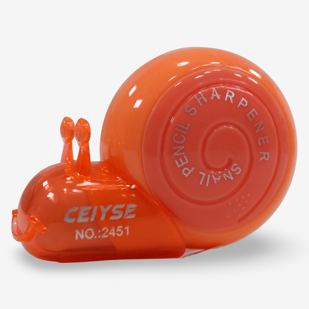 Snail Shaped Pencil Sharpener – Orange