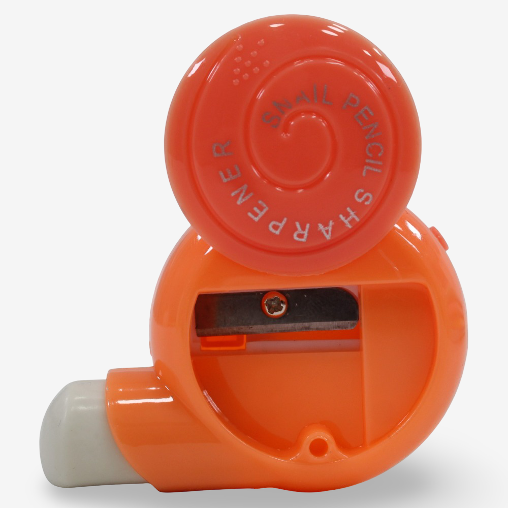 Snail Shaped Pencil Sharpener – Orange
