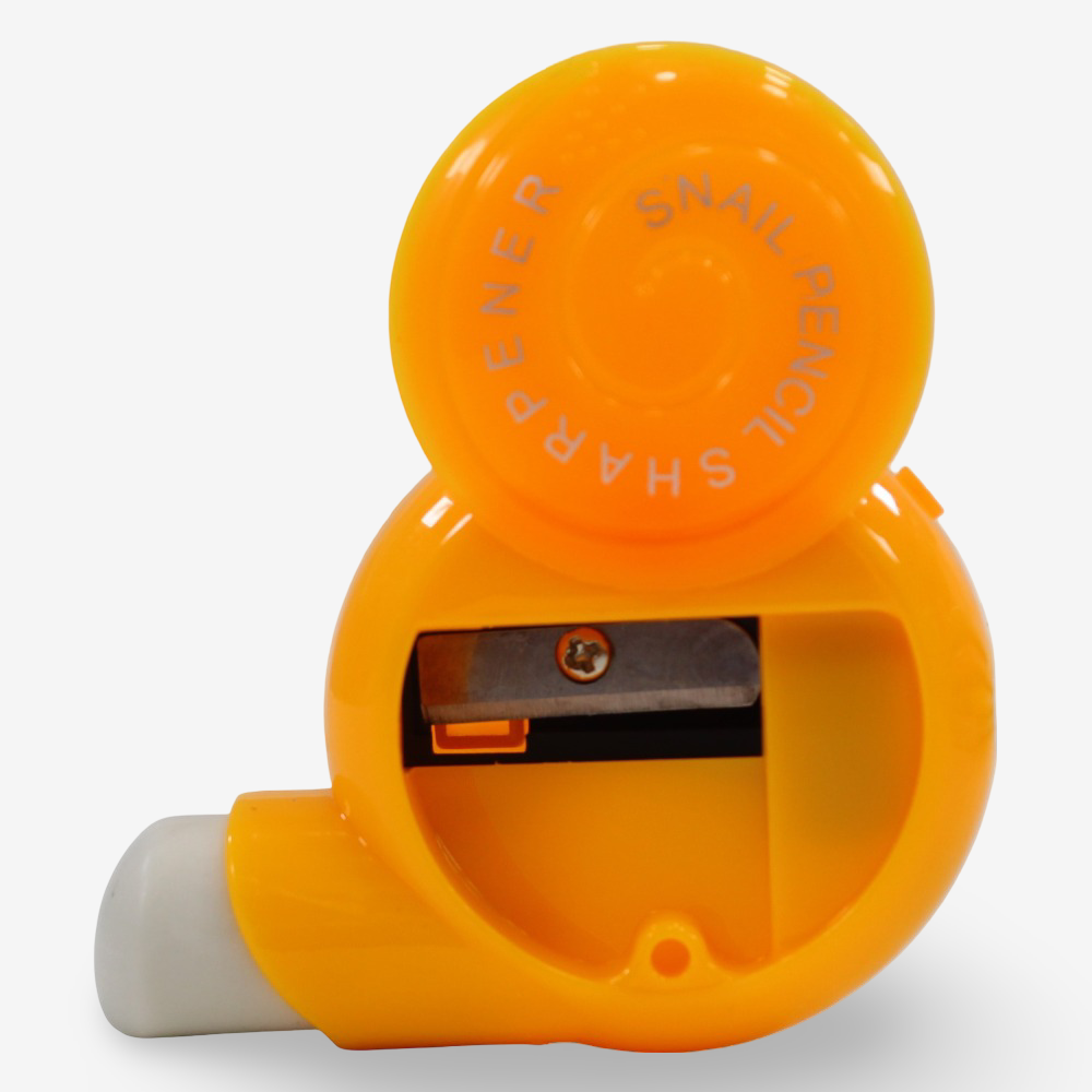 Snail Shaped Pencil Sharpener – Yellow