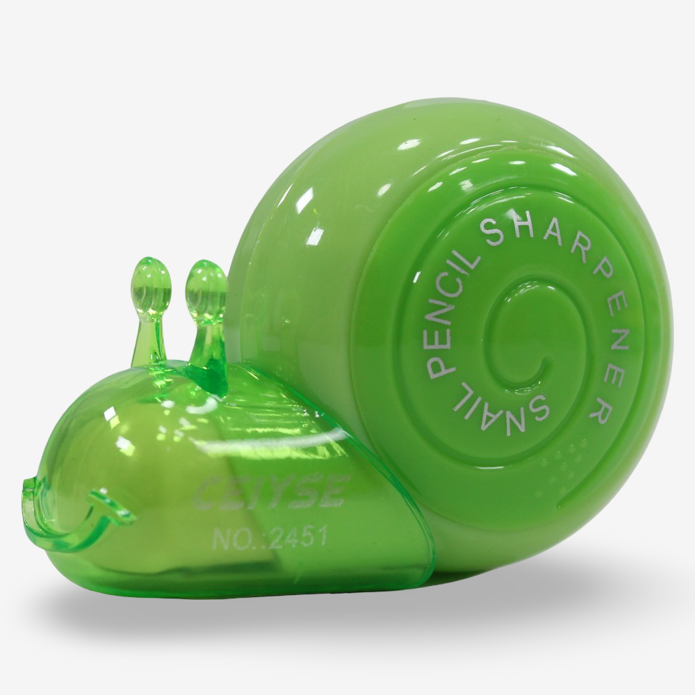 Snail Shaped Pencil Sharpener – Green