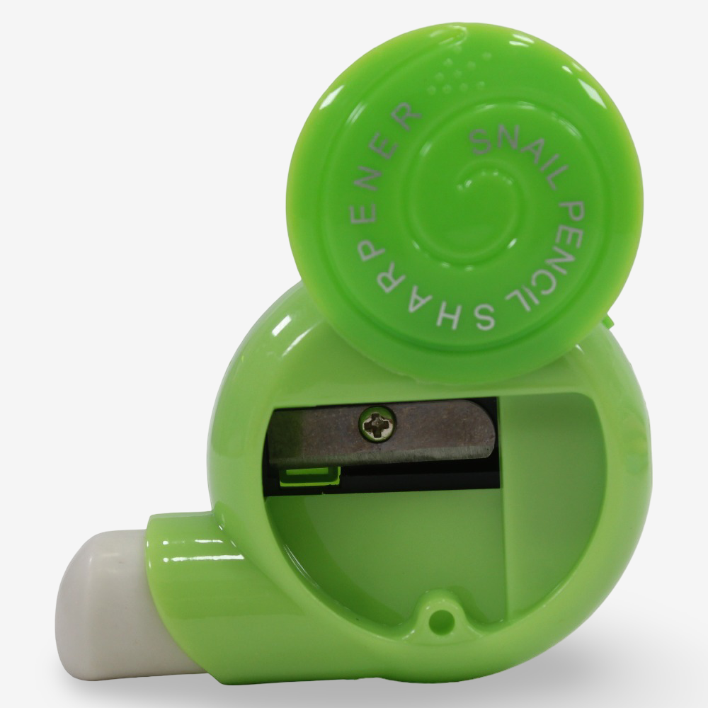 Snail Shaped Pencil Sharpener – Green