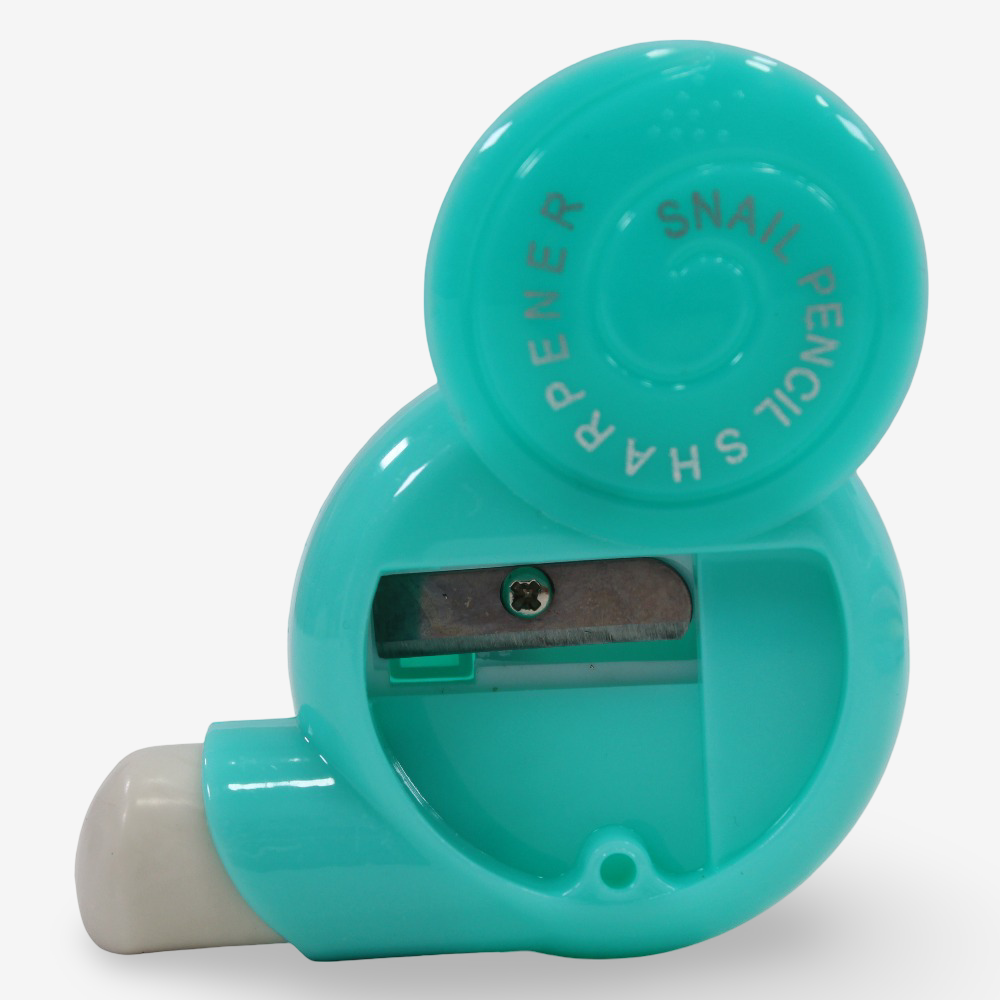 Snail Shaped Pencil Sharpener – Turquoise
