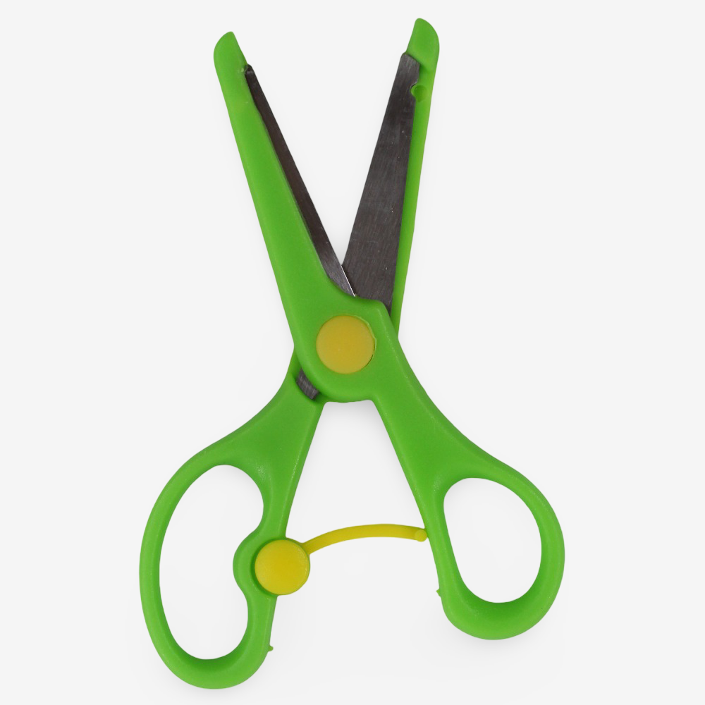 Green Scissors with Metal Blade