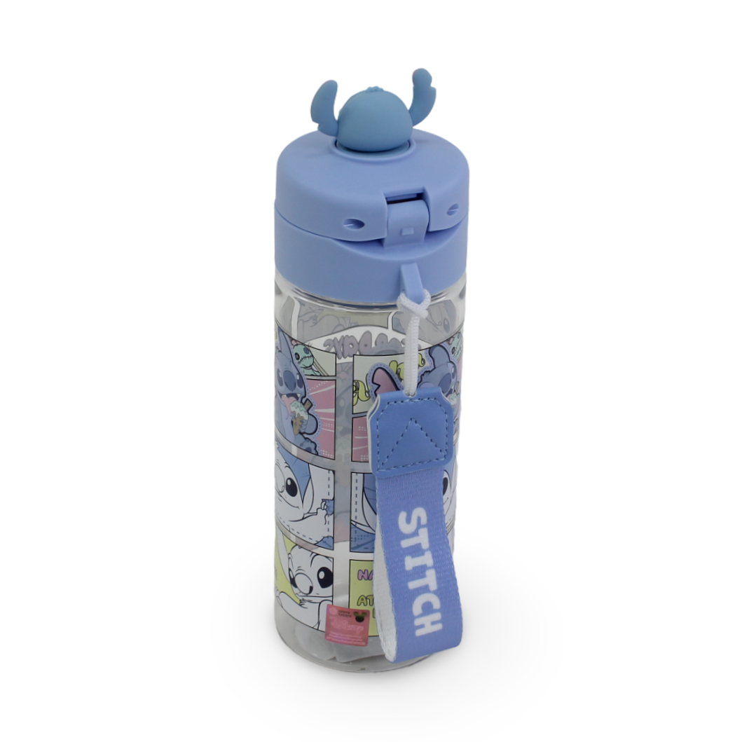 Stitch Plastic Water Bottle – Baby Blue