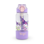 Kuromi Plastic Water Bottle – Purple