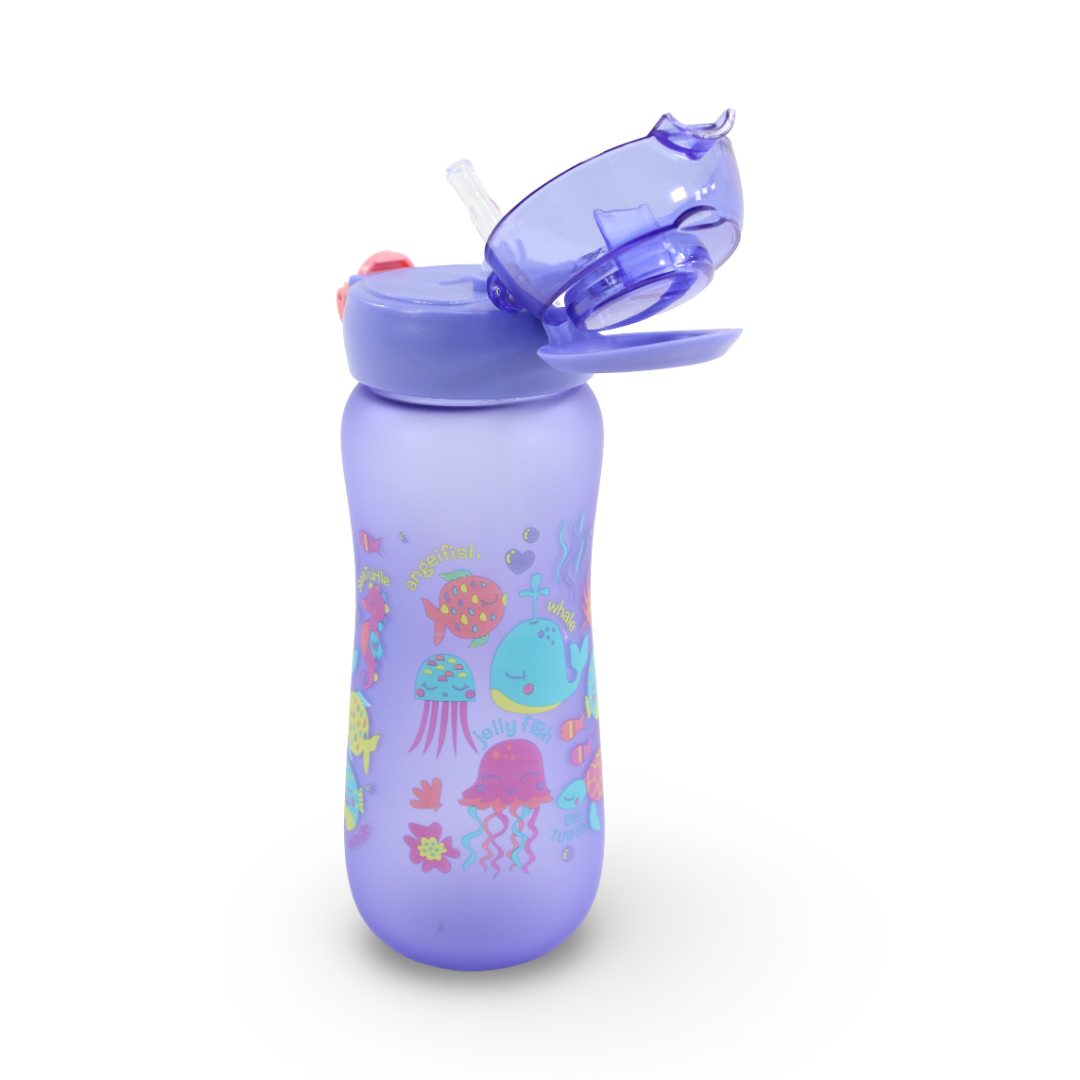 Fish Plastic Water Bottle – Blue