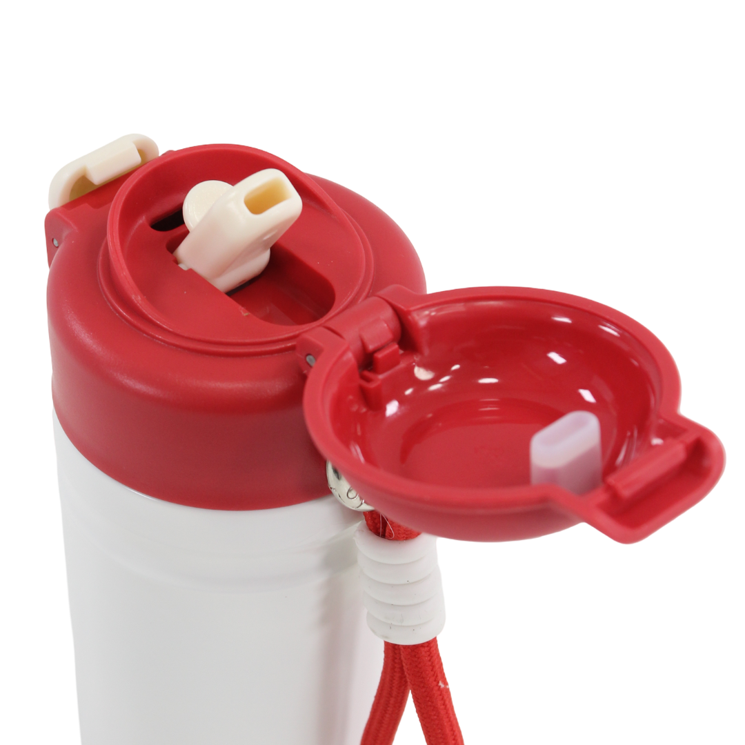 Stitch Stainless Steel Water Bottle – Red