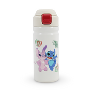 Stitch Stainless Steel Water Bottle – White
