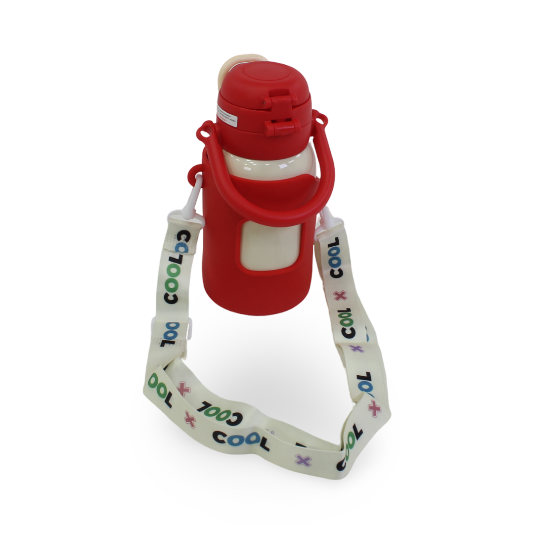 Labubu Stainless Steel Water Bottle – Red