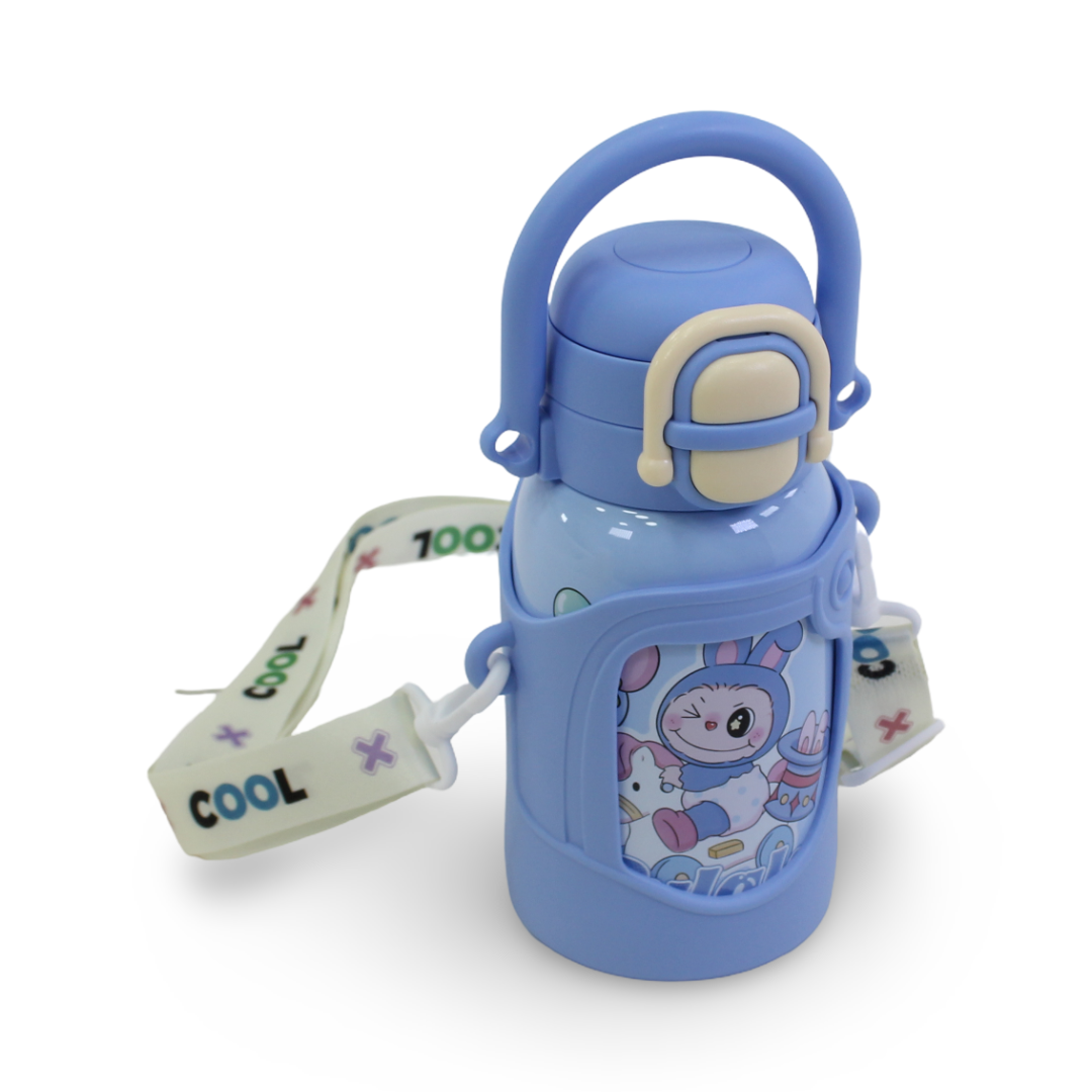 Labubu Stainless Steel Water Bottle – Blue