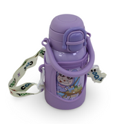Labubu Stainless Steel Water Bottle – Purple