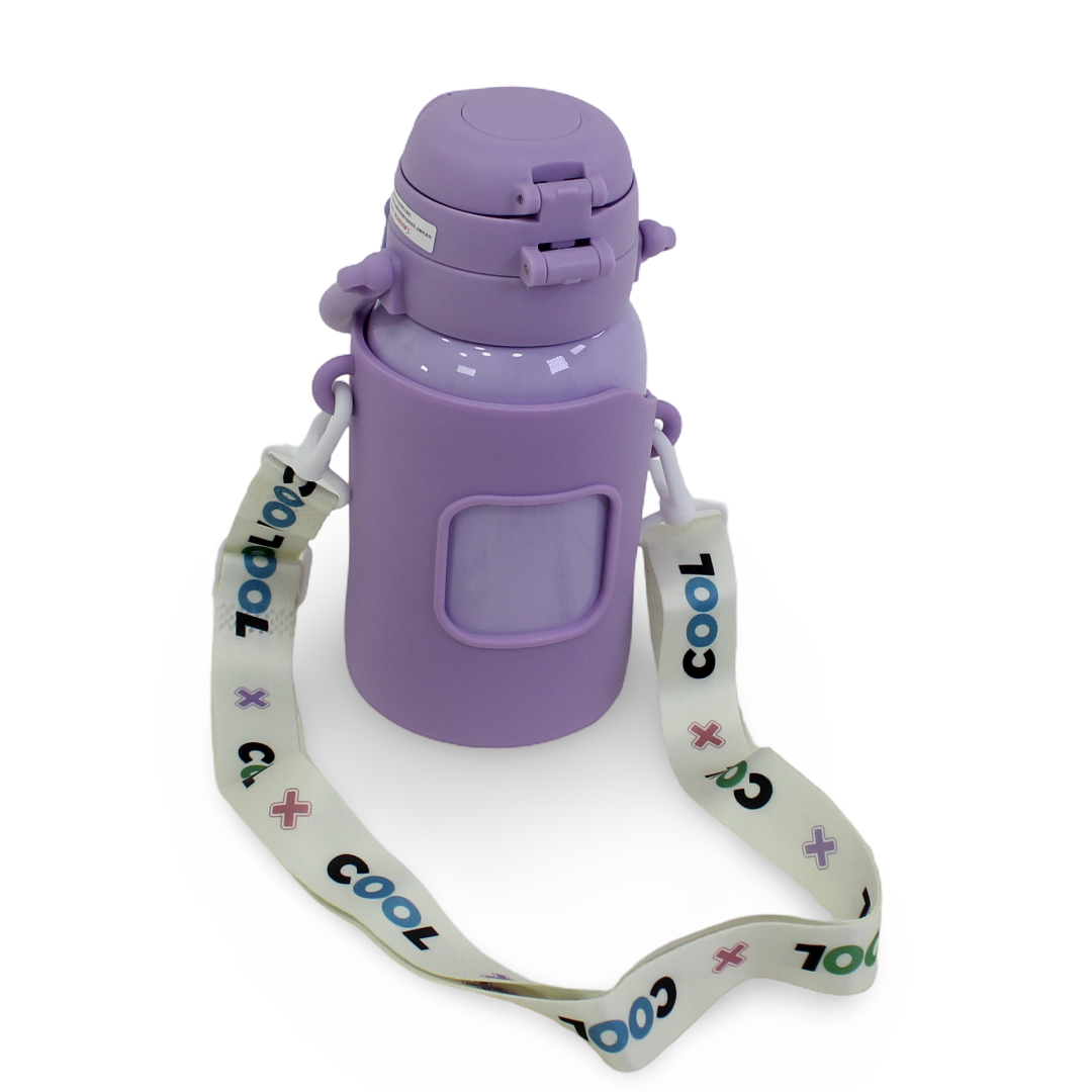 Labubu Stainless Steel Water Bottle – Purple