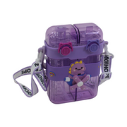 2-in-1 Plastic Water Bottle – Purple