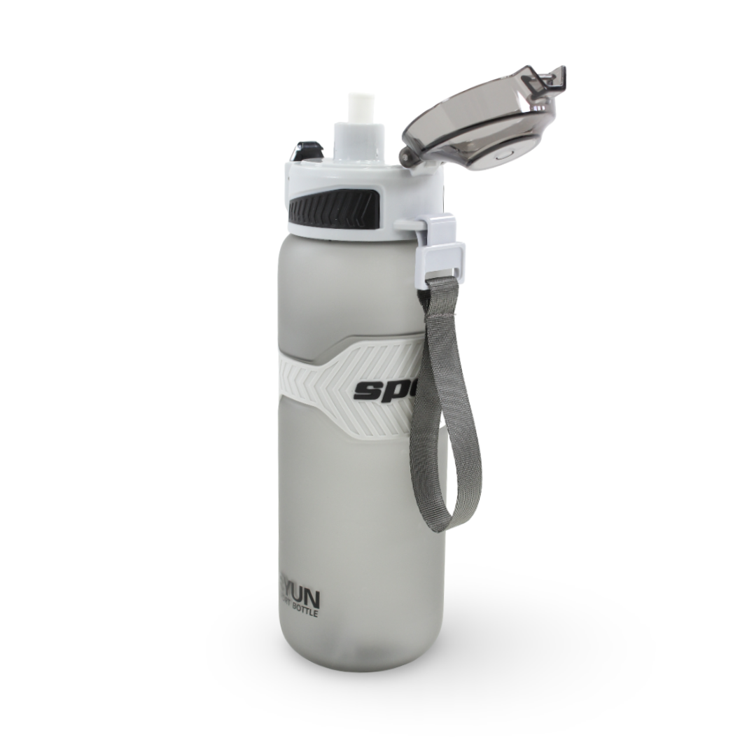 Sport Plastic Water Bottle – Grey