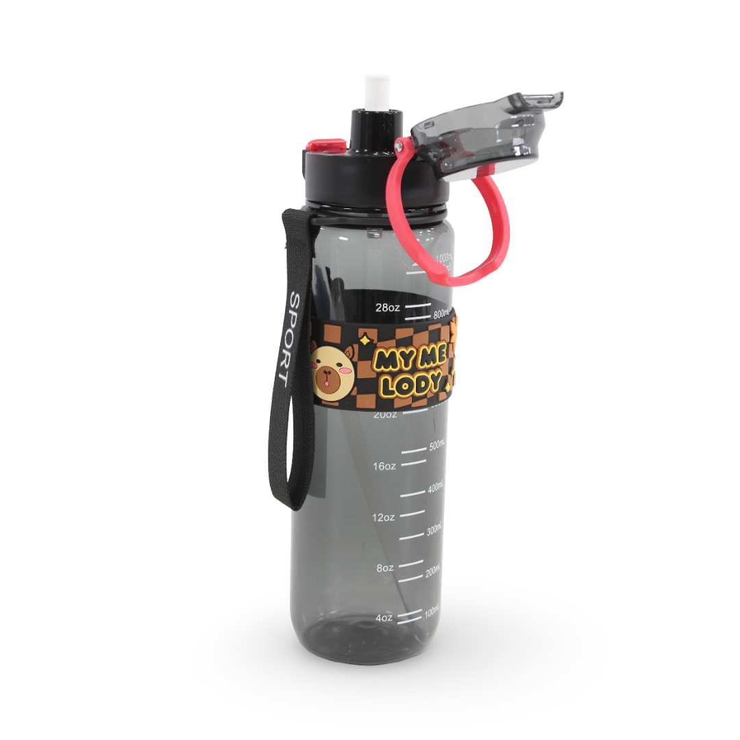 My Melody Plastic Water Bottle – Black