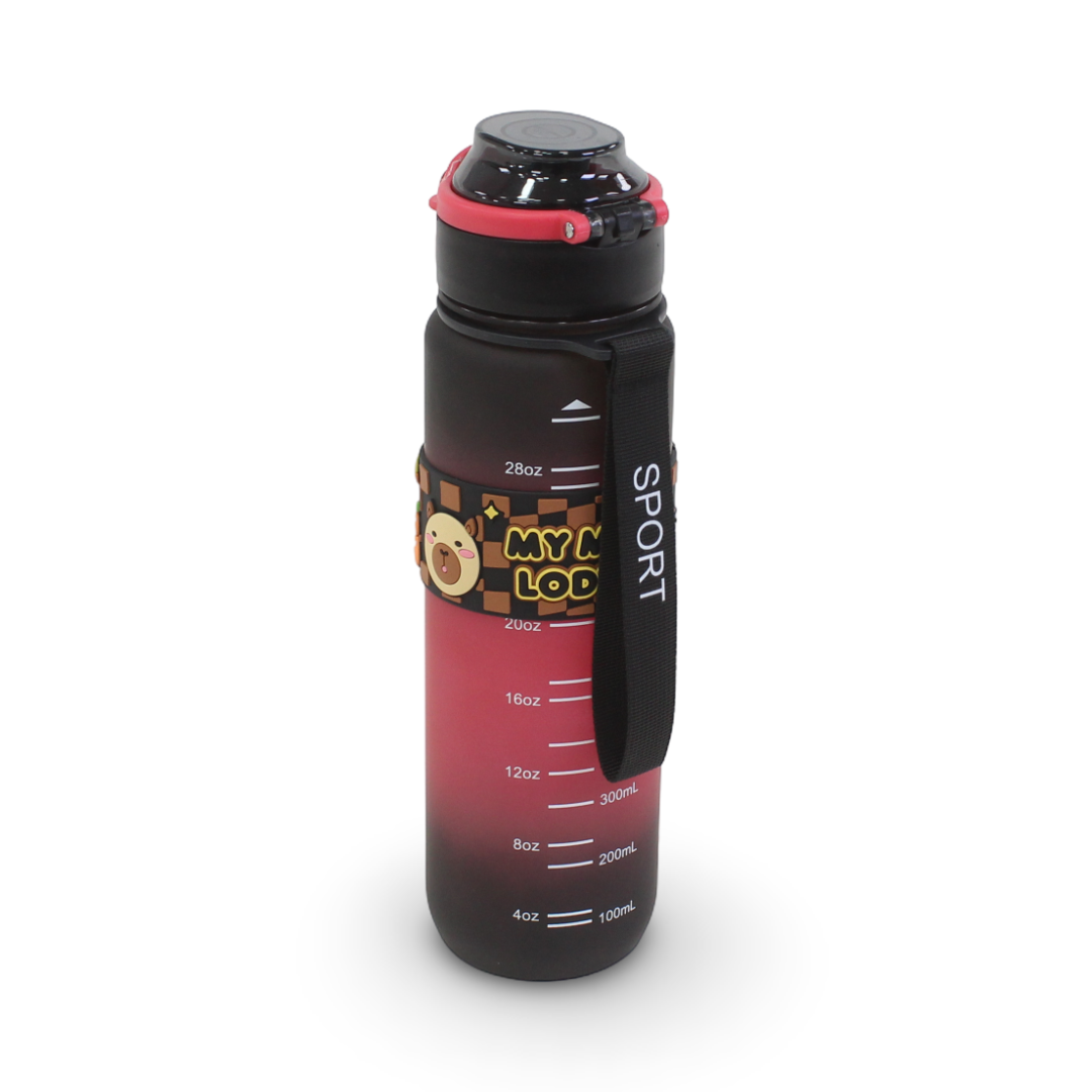 My Melody Plastic Water Bottle – Black