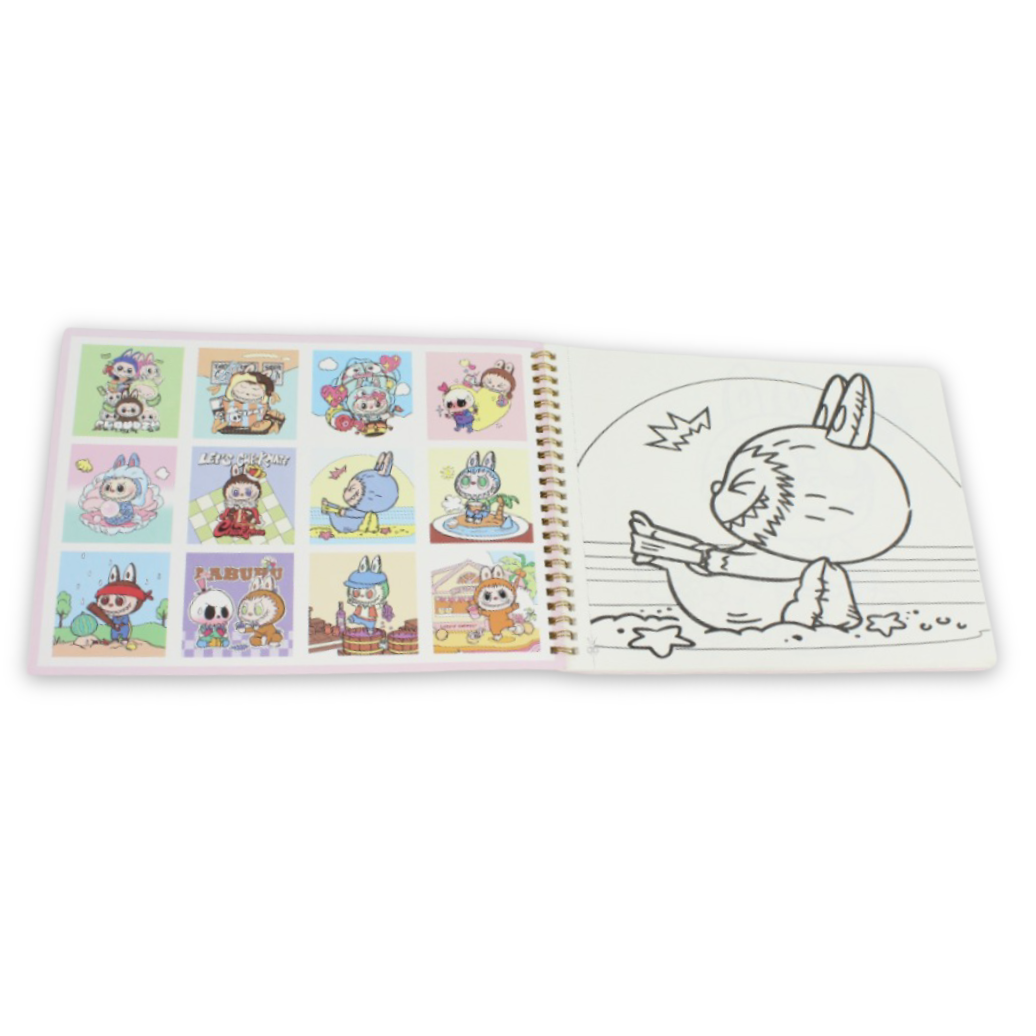 Labubu "Ideal Day" Coloring Notebook - School - Tokyo