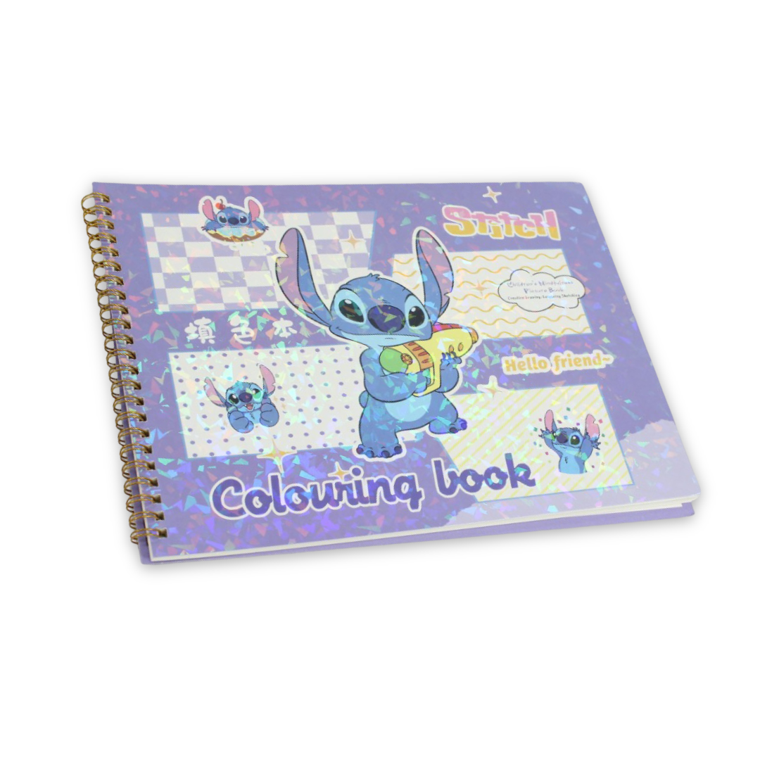 Stitch Coloring Book – Purple