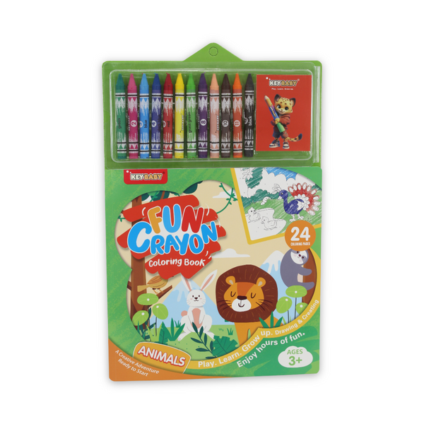 كتاب تلوين الحيوانات من Keybaby Fun Crayon