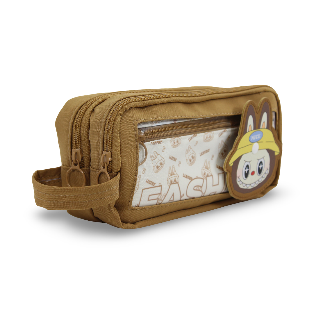 Labubu Pencil Case – Brown