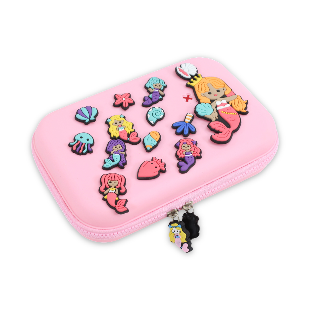 EVA Mermaid 3D Hardcover Pencil Case – Pink