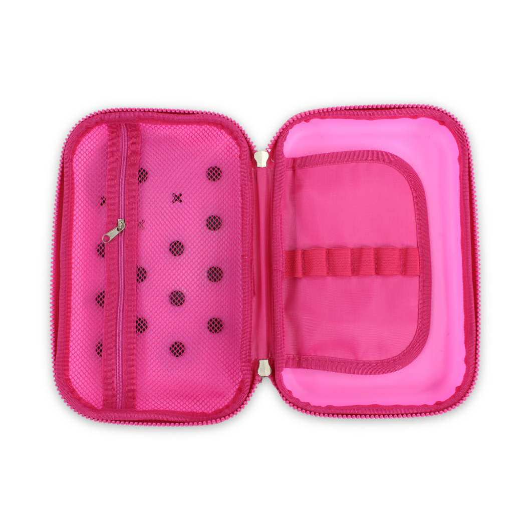 Unicorn 3D Hardcover Pencil Case – Pink