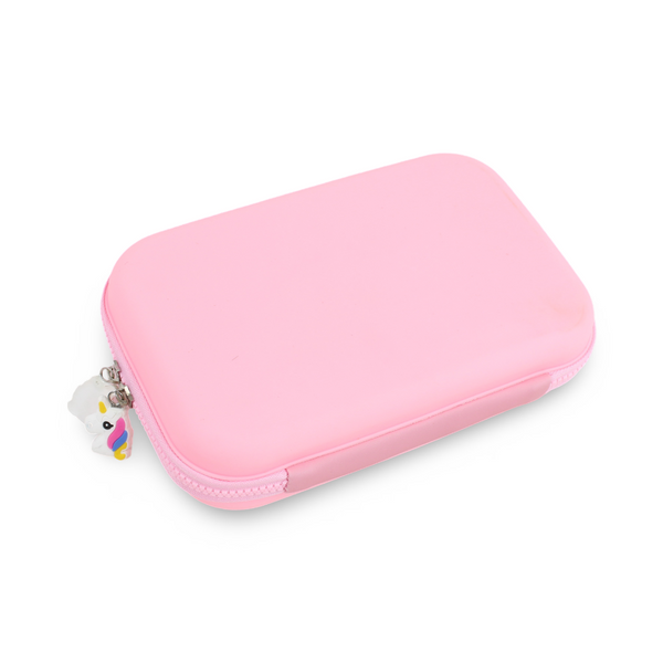 Unicorn 3D Hardcover Pencil Case – Rose