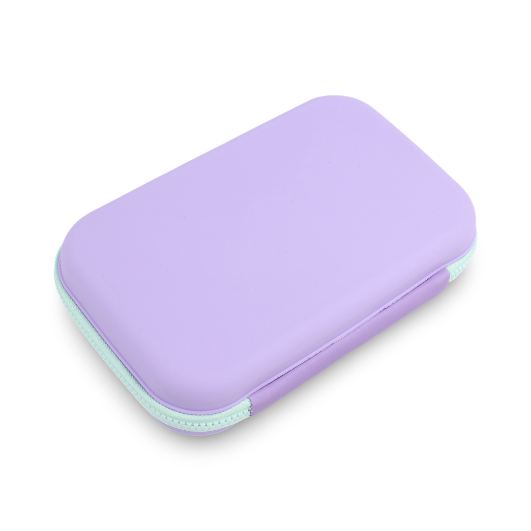 Unicorn 3D Hardcover Pencil Case – Purple