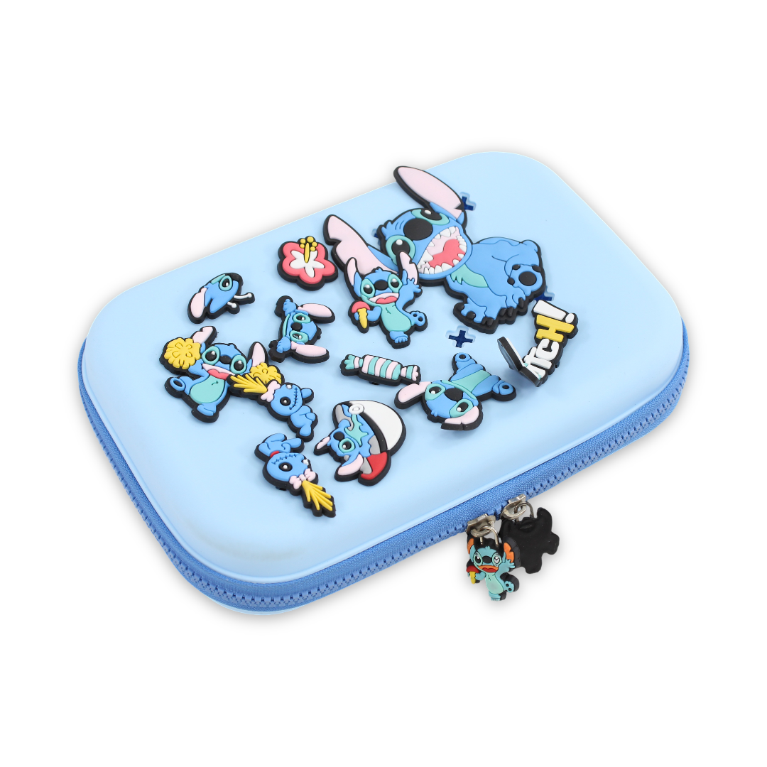 Stitch 3D Hardcover Pencil Case – Baby Blue