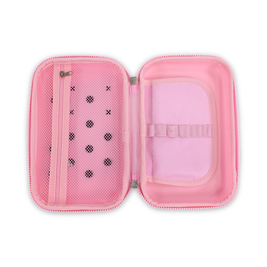 Kuromi 3D Hardcover Pencil Case – Pink