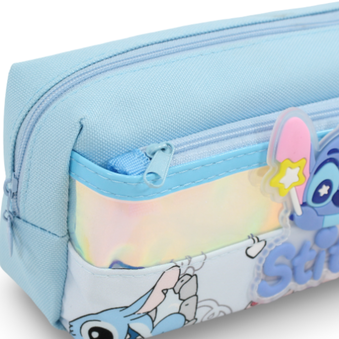Stitch 3D Hardcover Pencil Case – Baby Blue