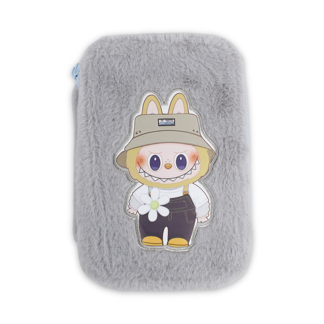 Labubu The Monsters Plush Pencil Case – Grey - School - Tokyo